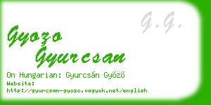 gyozo gyurcsan business card